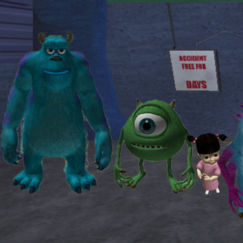 monsters inc video game